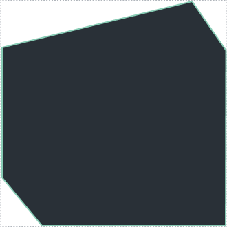 Outline of a plate's real contour inside a rectangular BOM bounding box